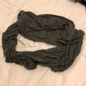 Gray brandy infinity scarf